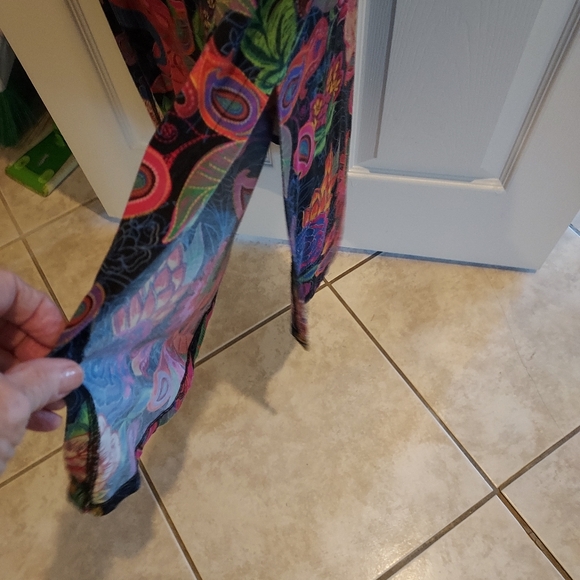 Johnny Was Black and Red Floral Maxi Dress - Picture 5 of 5